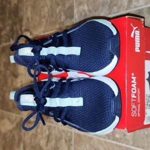 Puma Toddler Kids Size 11.5 Blue SoftRide Sophia Shoes